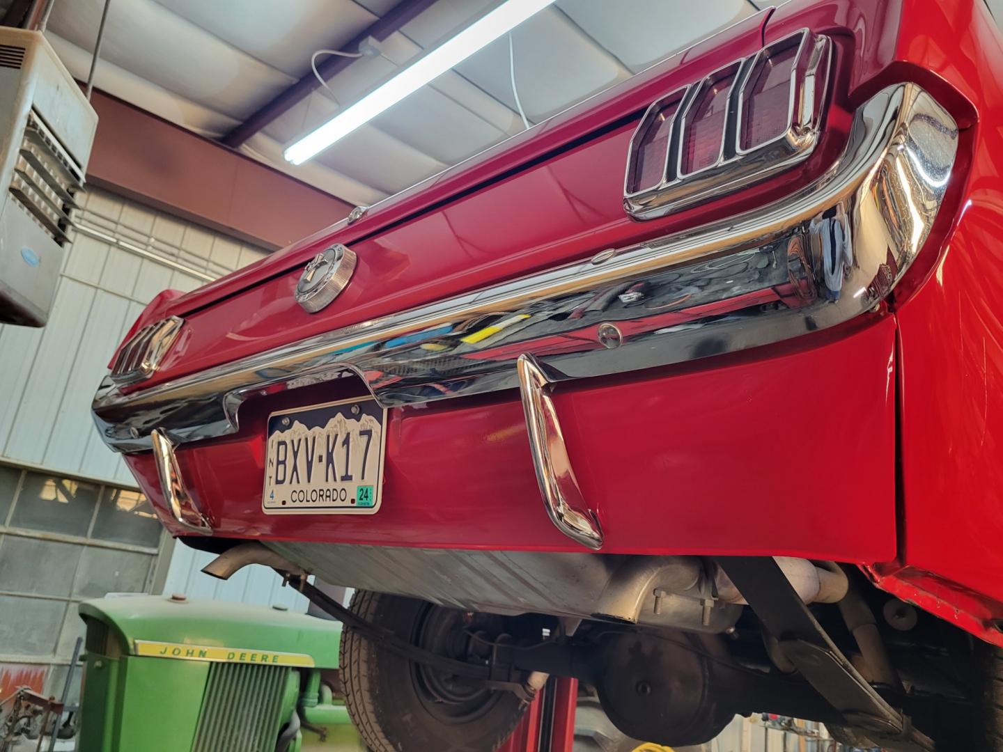 1966 Red /Black Ford Mustang Deluxe Pony Interior (6F08C738368) with an Original 289ci. engine, Automatic transmission, located at 2510 47th St. Suite 200, Boulder, CO, 80301, (303) 641-0333, 40.026196, -105.243217 - Known History back to its Original Purchaser Curtis Travis from Foxworthy Ford. This Beautiful 1966 Convertible Mustang is Equipped with its Original 289ci. V8, and C4 3 speed Automatic Transmission. The Vintage AC was Serviced and Recharged with 134 coolant October 2023. It has its Original F - Photo#21